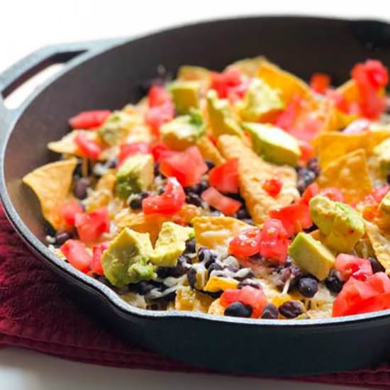 Cast Iron Loaded Nachos