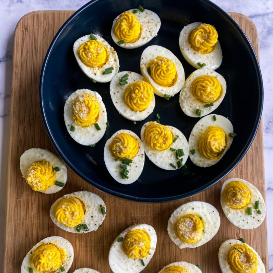 Truffle Deviled Eggs