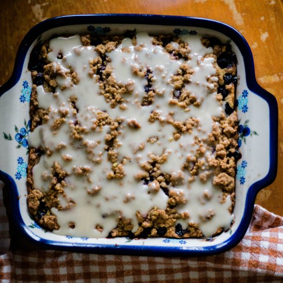 Vegan Blueberry Buckle