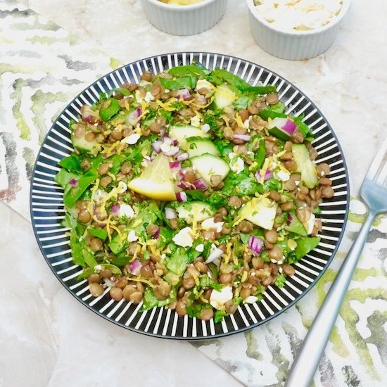 Lentil Spinach Salad