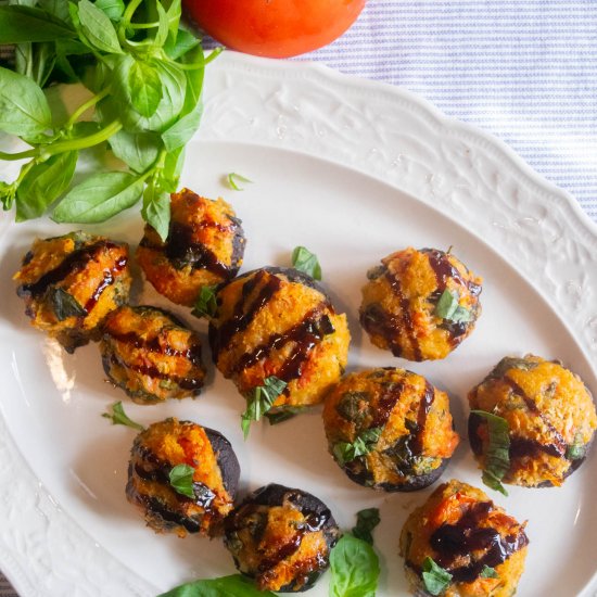 Caprese Stuffed Mushrooms