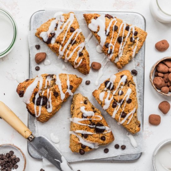 Banana Chocolate Chip Scones