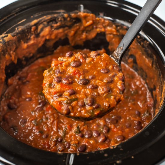 Slow cooker black bean soup