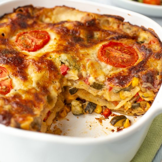 Summer vegetable lasagne