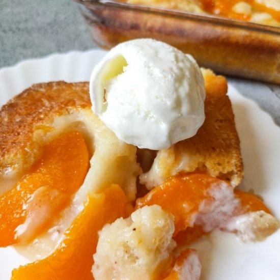 Easy peach cobbler