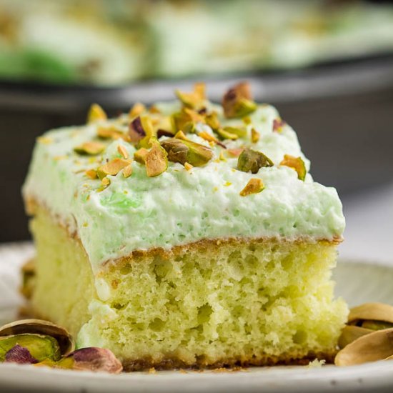 Pistachio Poke Cake