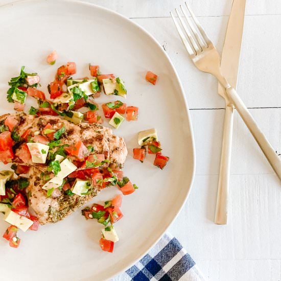 Cilantro Lime Chicken with Salsa