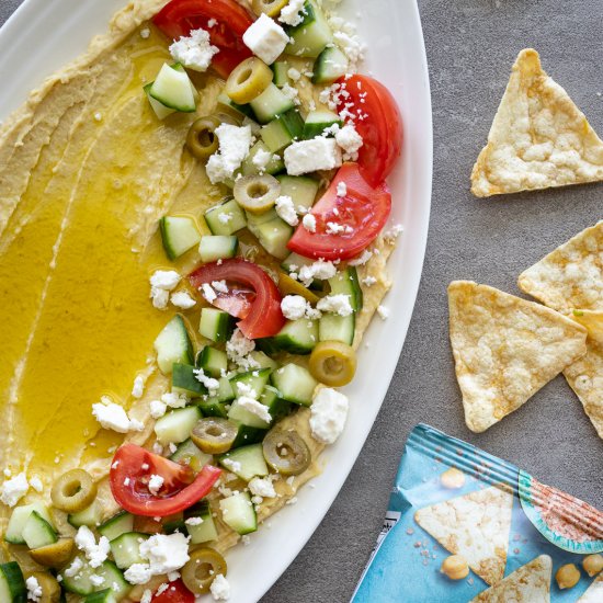 Mediterranean Loaded Hummus