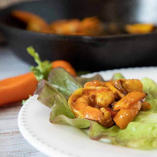 Thai Shrimp Lettuce Wrap