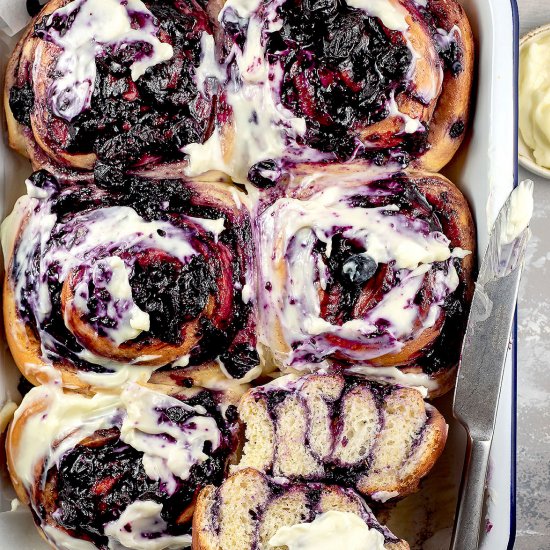 Blueberry Cinnamon rolls