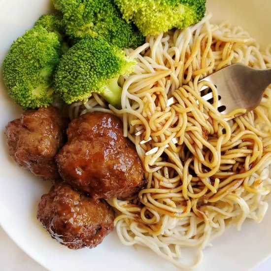 Honey Ginger Asian Meatballs