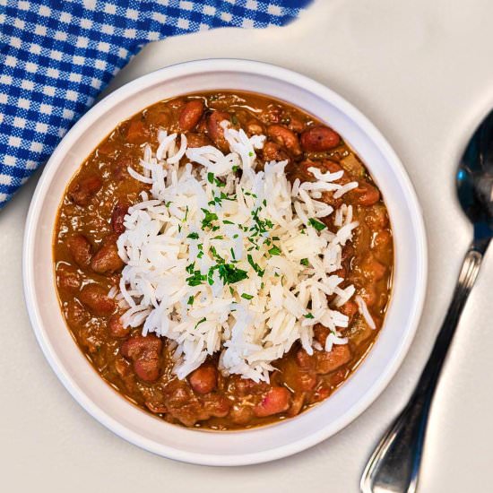 Cajun Vegan Red Beans and Rice