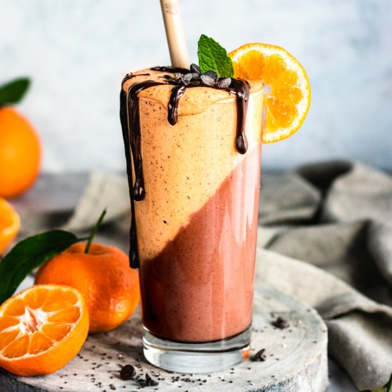 Clementine Chocolate Vegan Smoothie