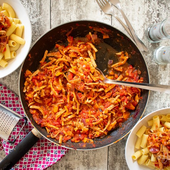 Leftover Roast Pork Pasta