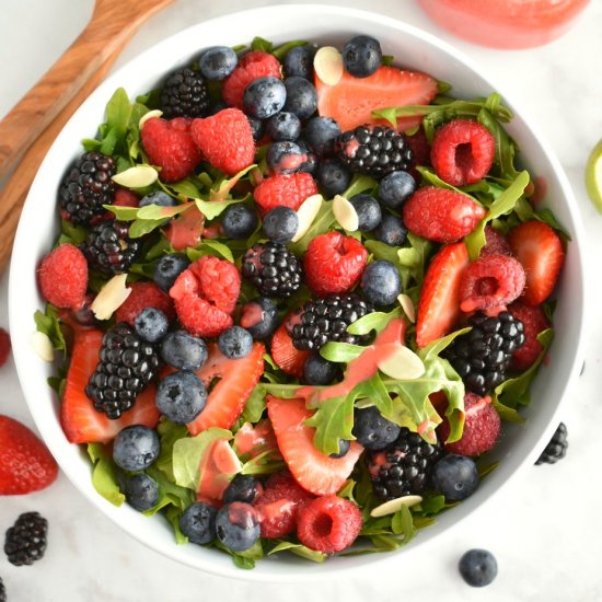 Mixed Berry Arugula Salad