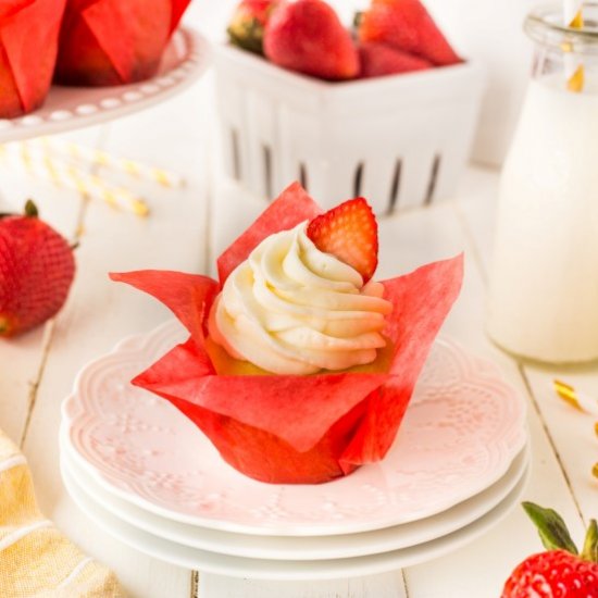 Strawberry Shortcake Cupcakes