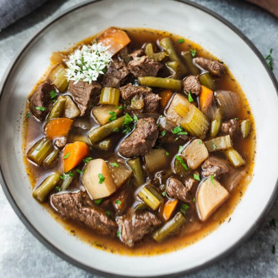 Keto Vegetable Beef Soup