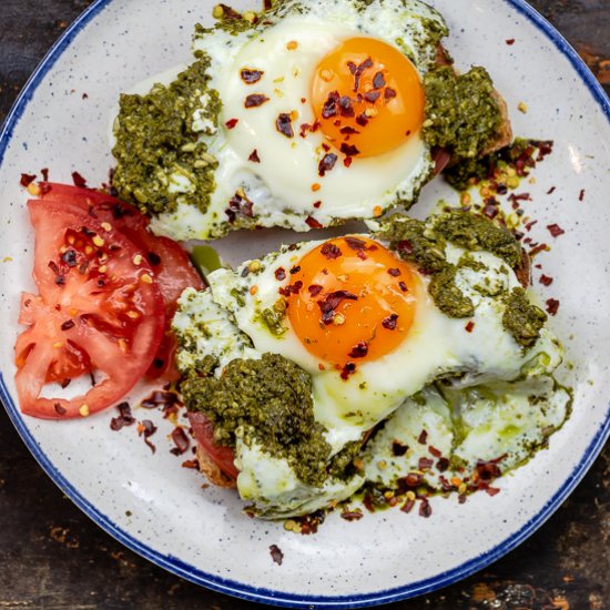 Pesto Eggs