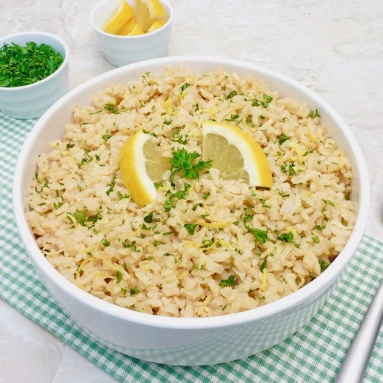 Lemon Parsley Brown Rice