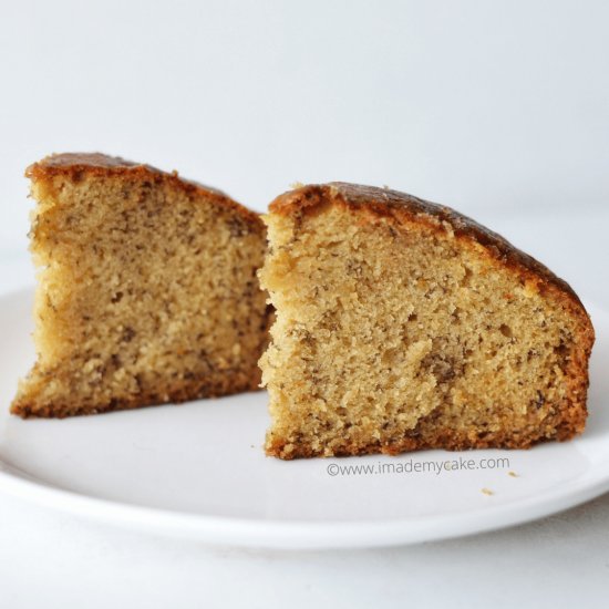 Eggless Bakery-style Banana Cake