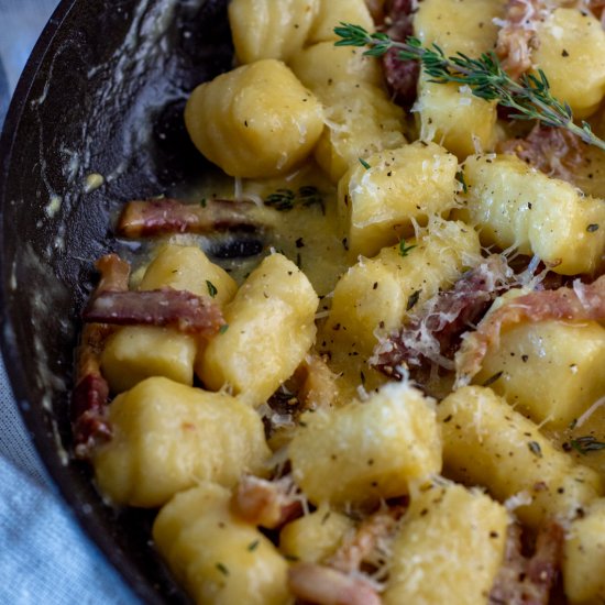 Gnocchi Carbonara