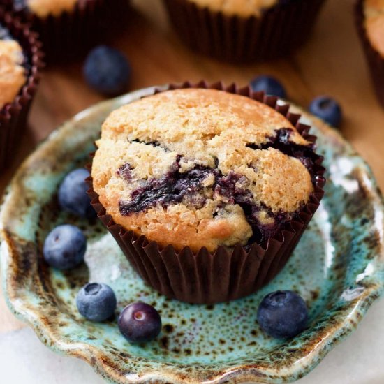 Vegan Blueberry Muffins