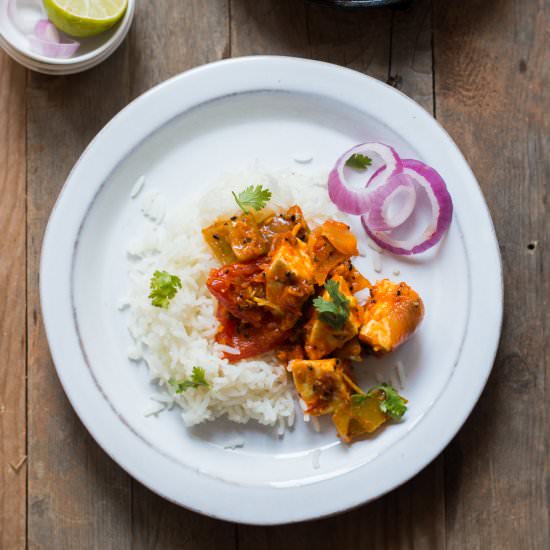 Spicy Achari Paneer