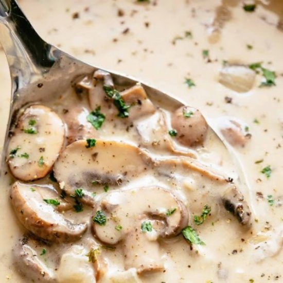 Cream of mushroom soup