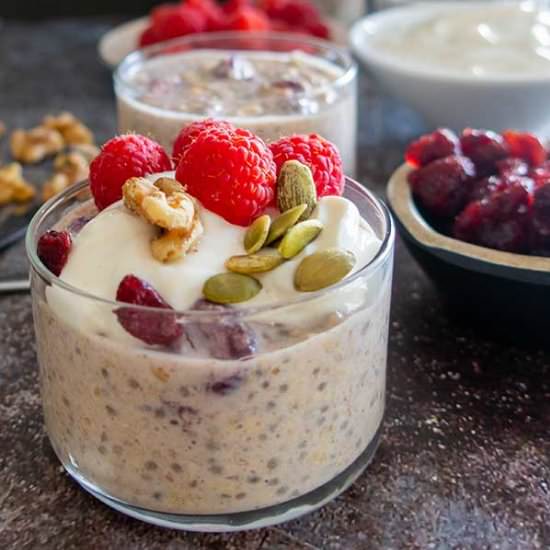 Cranberry Walnut Overnight Oats