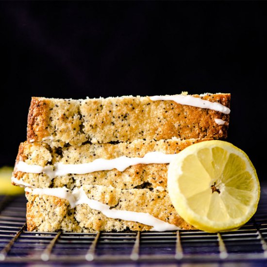 vegan lemon poppy seed cake