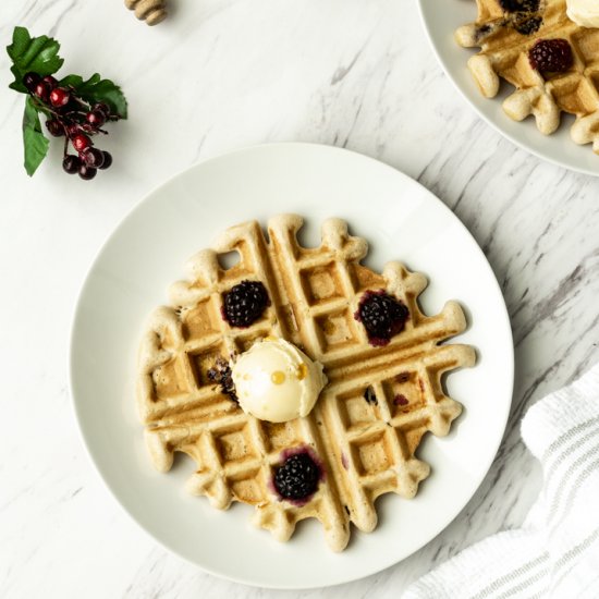 Fluffy Vegan Waffles