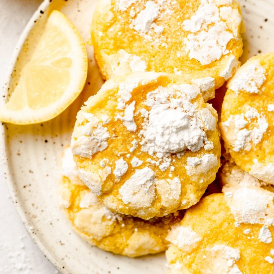 lemon crinkle cookies