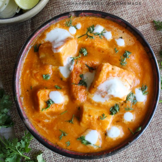 Restaurant style Paneer Makhani