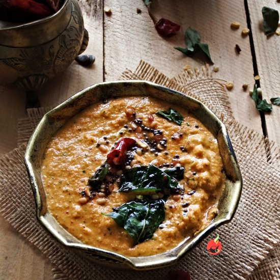 South Indian Red Coconut Chutney