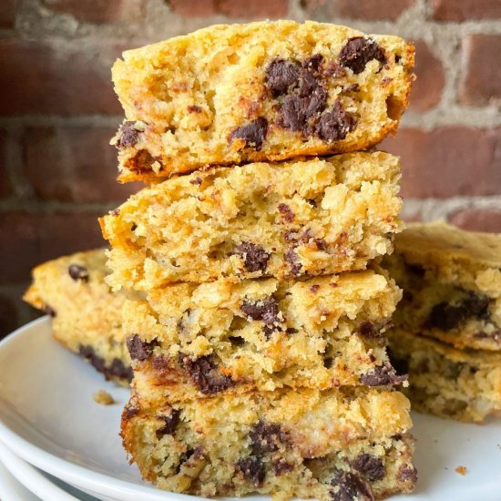 Healthy Chocolate Chip Oatmeal Bars