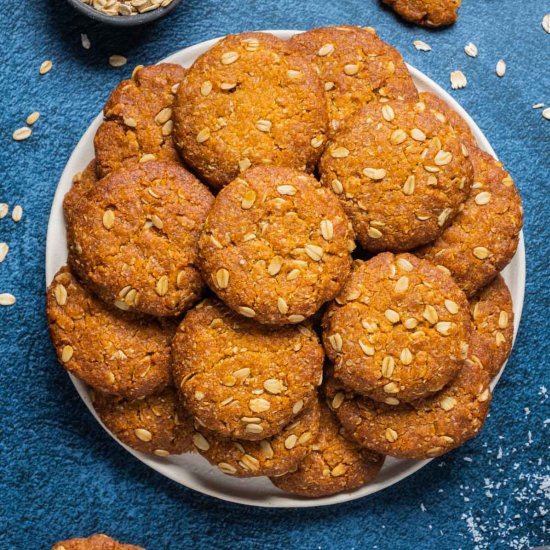 Vegan Anzac Biscuits