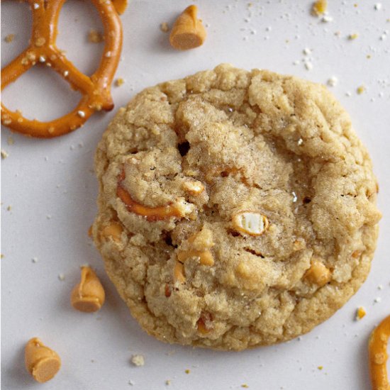 Butterscotch Pretzel Cookies