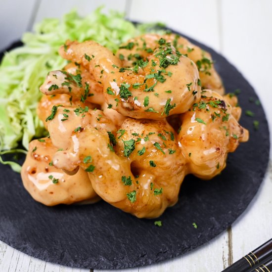 Japanese Ebi Mayo (fried shrimp)