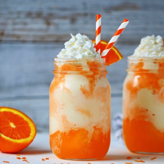 Boozy Orange Creamsicle Float