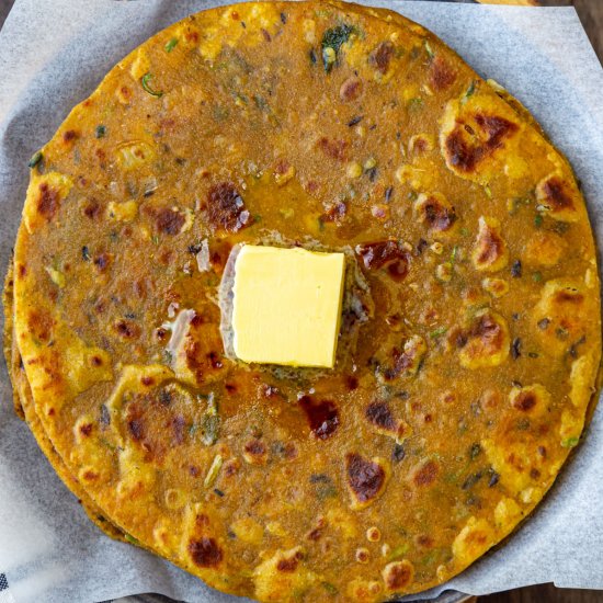 Leftover Dal Paratha