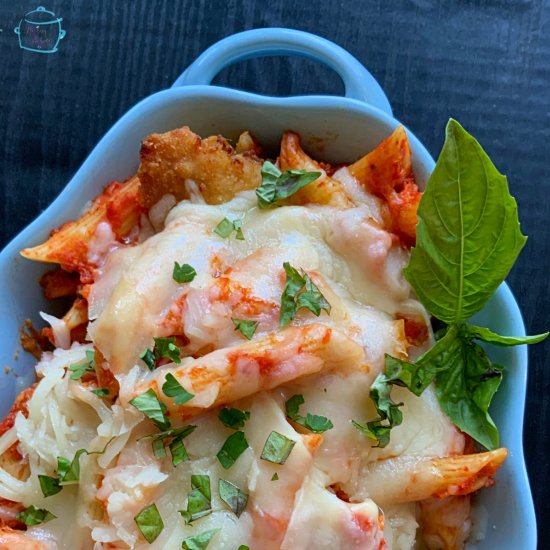 Slow Cooker Chicken Parmesan Bake