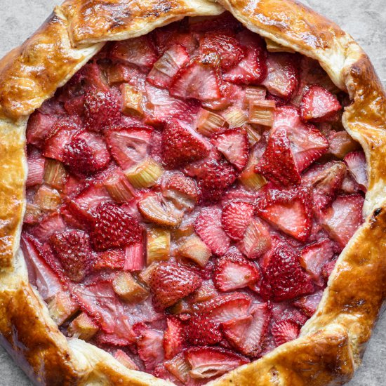 Strawberry Rhubarb Galette