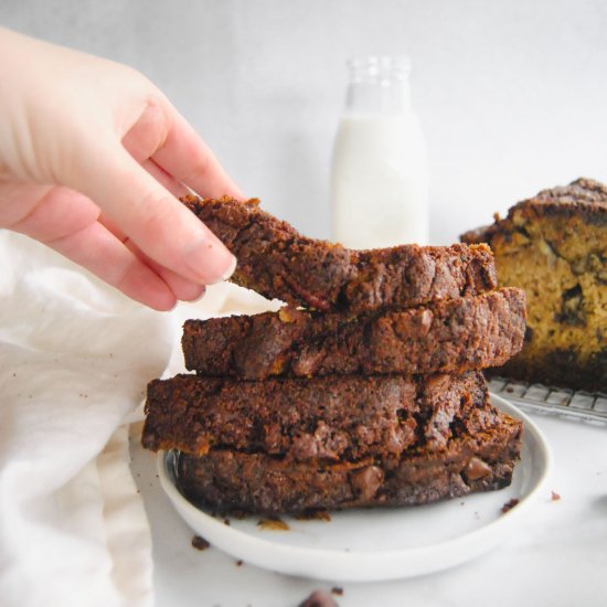 Chocolate Streusel Banana Bread