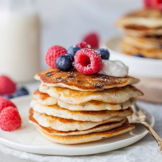 Easy Vegan Chocolate Chip Pancakes