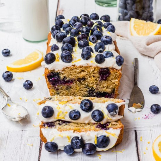 Vegan Lemon Blueberry Loaf