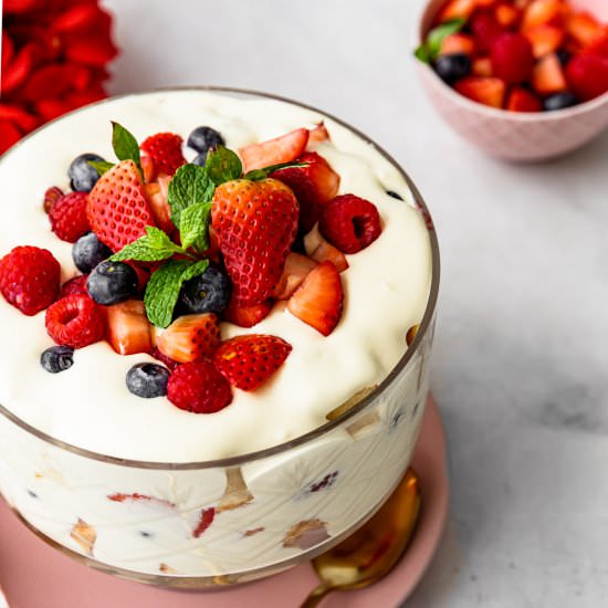 Berries and Cream Trifle