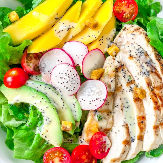 Lime Poppyseed Chicken Salad