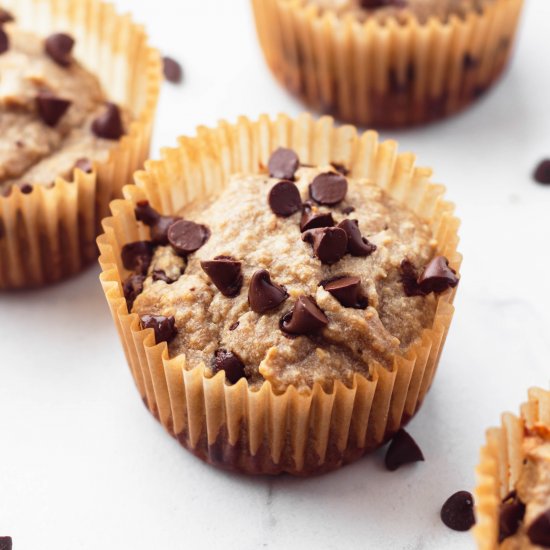 Healthy Blender Banana Muffins