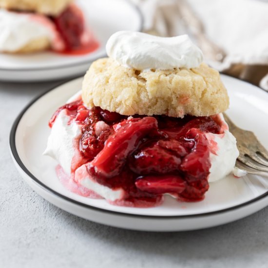 Roasted Strawberry Shortcake