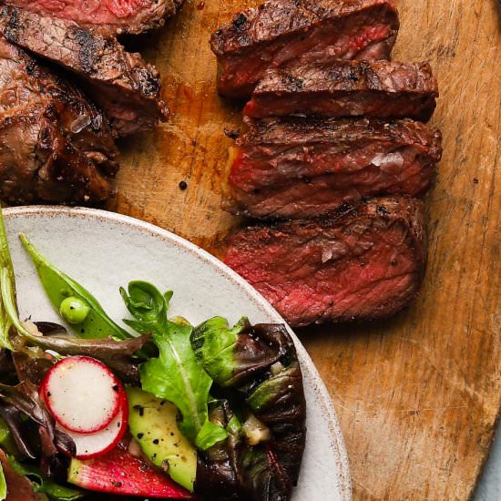 Grilled Steak with Sherry Salad